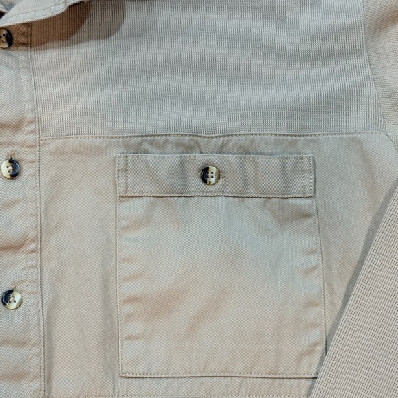 Vintage Norm Thompson Pullover Shirt Mens Med Long Sleeve Double Pocket 90s - Picture 4 of 5